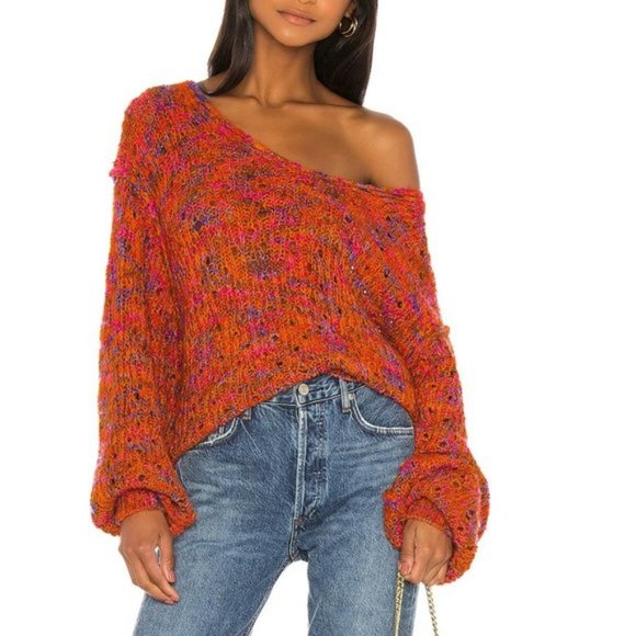 Free People Highland V-Neck Sweater - Picture 1 of 9